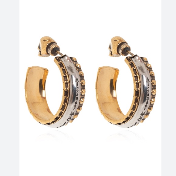 Alexander McQueen Skull Rings Earrings - Picture 1 of 8